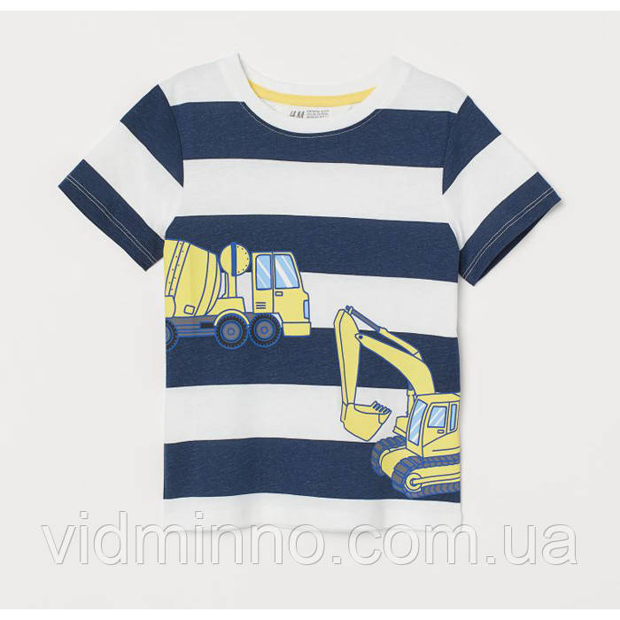 Футболка H&M для хлопчика р.134/140, 8-10 років, Транспорт