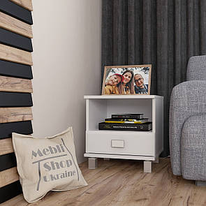 Приліжкова тумба з шухлядою та полицею