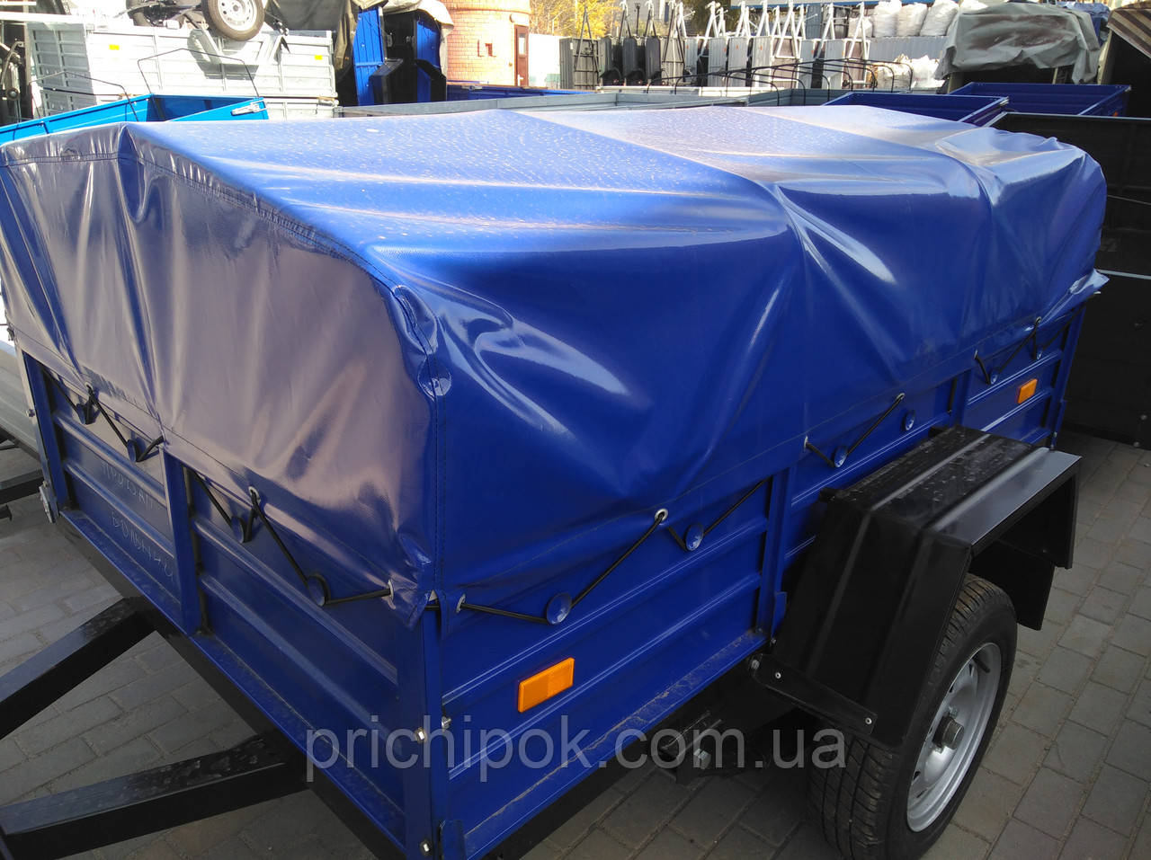 Тент пВх на легковий причіп бобер 2,1*1,3, фото 1