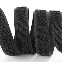 Застежка Velcro (липучка) 16 мм, КРЮЧКИ, черная (F25 HH 16 500 black 3C0)