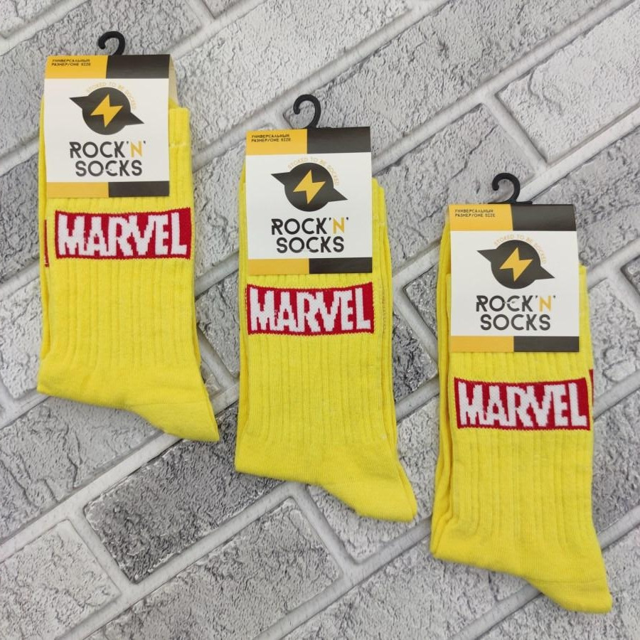 Шкарпетки високі весна/осінь Rock'n'socks 444-62 MARVELL жовті Україна one size (37-44р) 30030222