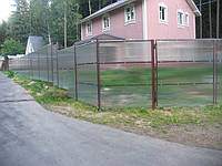Забор сварной с поликарбонатом