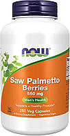 Now Foods, Saw Palmetto Berries (250 капс.), для предстательной железы, для простаты