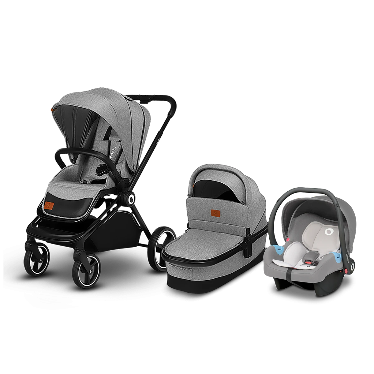 Універсальна коляска 3 в 1 Lionelo MIKA 3IN1 GREY STONE