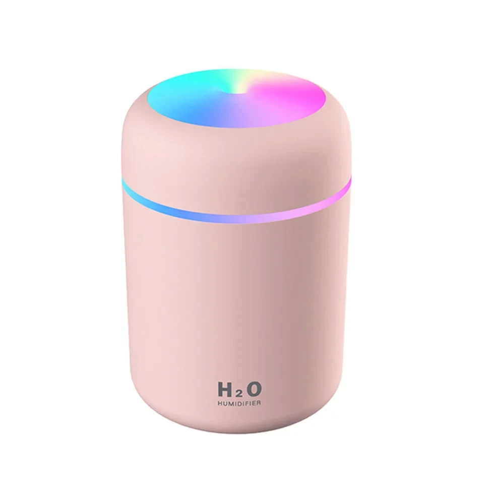 Зволожувач повітря c RGB підсвічуванням USB Colorful Humidifier DQ-107 (світло-рожевий)