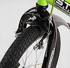 Велосипед Corso STRIKER EX — 16019 на 16 дюймів, сталеві протиударні диски, ручне гальмо, дод. колеса, фото 3