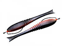 Поролоновая рыбка Dancing Fish 5"(reverse tail) offset Проф Монтаж
