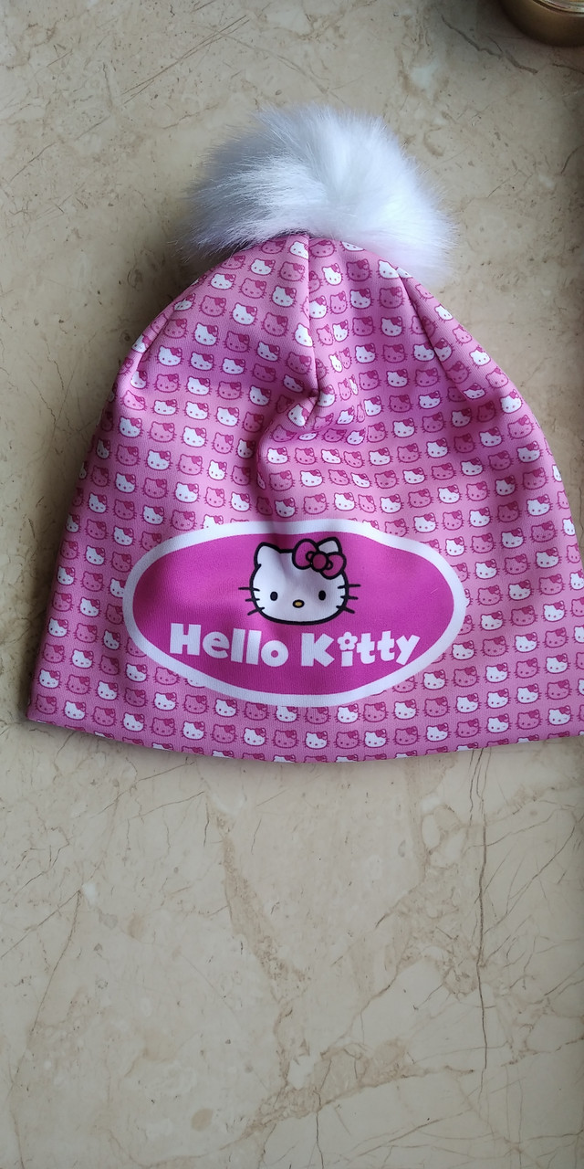 Детская зимняя шапочка для девочки (3D принт) Хелло Китти Hello Kitty - фото 3 - id-p613707898