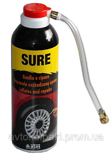 Середовище для ремонту шин SURE 300 ML-spray ATAS
