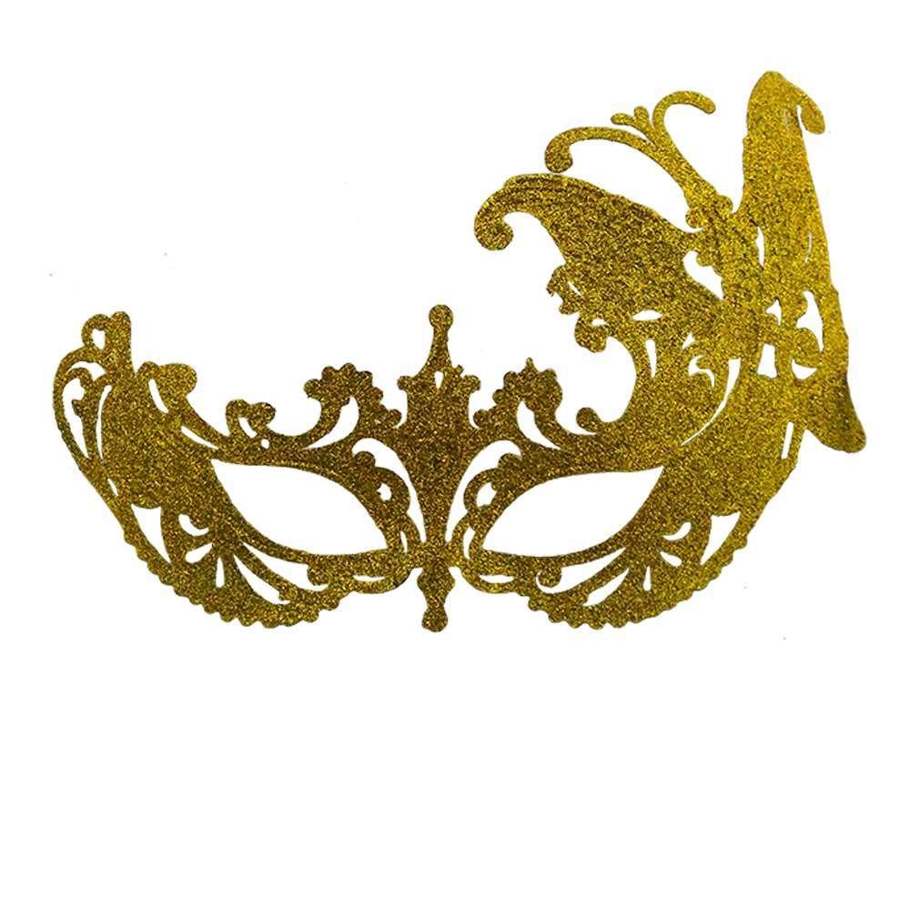 Венеціанська маска Баттерфлай золота, фото 1