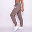 Спортивні жіночі трикотажні штани вільні демісезонні, розмір S, M, L, колір хакі, моко, чорний, фото 3