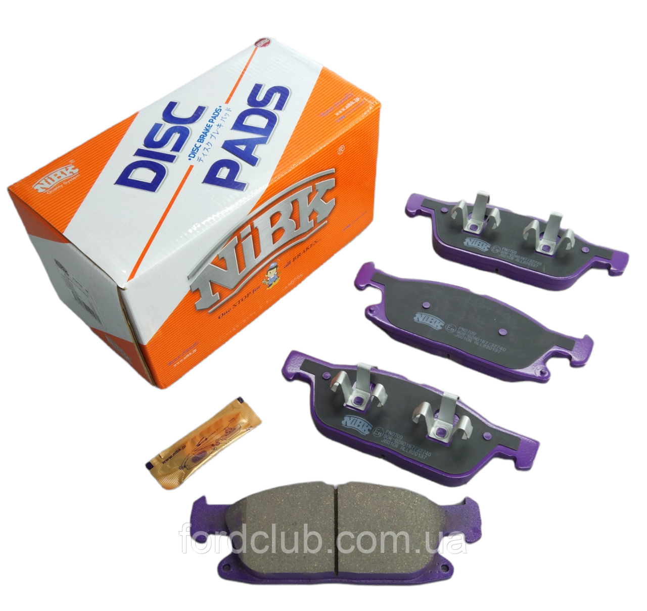 Передні колодки Ford Edge; NIBK, фото 1