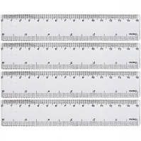 Линейка 15 см, 8815 пластиковая прозрачная KNZ