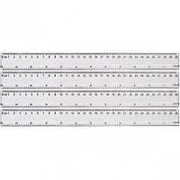Линейка 30 см, 8803 пластиковая прозрачная KNZ