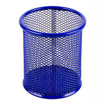 Стакан для ручок метал "Сітка" 802-З, кольоровий 9,5х8,5 см KNZ, фото 4