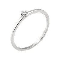 Перстень срібне тонке з одним каменем посередині
