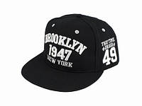 Бейсболка peaked cap BROOKLYN YM One sizе Черный (23203)