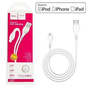 USB-кабель Hoco X37 Lightning Cable (1m) білий