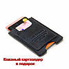 Сумка чоловіча шкіряна Tom Stone 706C-BL для ноутбука 13" синя + шкіряний картхолдер у подарунок, фото 9