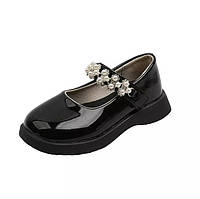 Стильные детские нарядные туфли на девочку для девочек лоферы туфельки для девочки монки балетки обувь 27