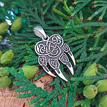 Печатка Велеса мала, Вовча лапа мала, Вовк, кулон, амулет, талісман, фото 2