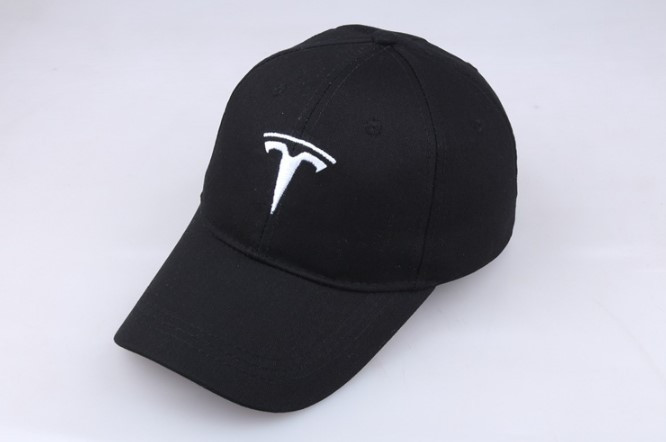 Кепка Бейсболка Tesla Тесла Чорна з Білим Лого