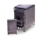 Котел на дровах вугіллі брикетах твердопаливний класичний з варильною поверхнею (плитою) 10 кВт 100 м2, фото 3