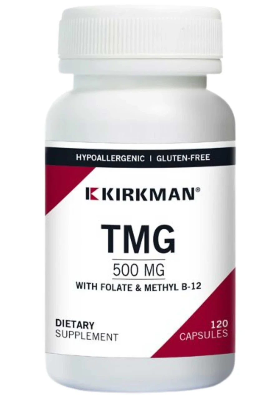 Kirkman Labs TMG 500 мг. / ГММ, з фолиновой кислотою і метиловим B-12, 500 мг, 120 капсул