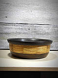 Дерев'яний сегментний салатник.ваза для фруктів ручної роботи (морений дуб і волоський горіх), фото 4