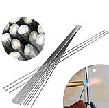 Припій з флюсом для пайки алюмінію, 50см 2м пруток, 50 шт, фото 5