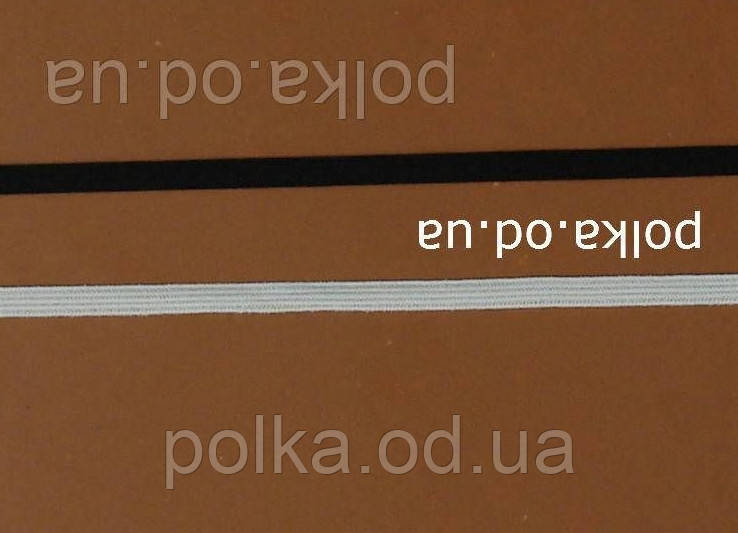 Гумка 6 мм чорна оздоблювальна (відріз від 20 м), фото 1
