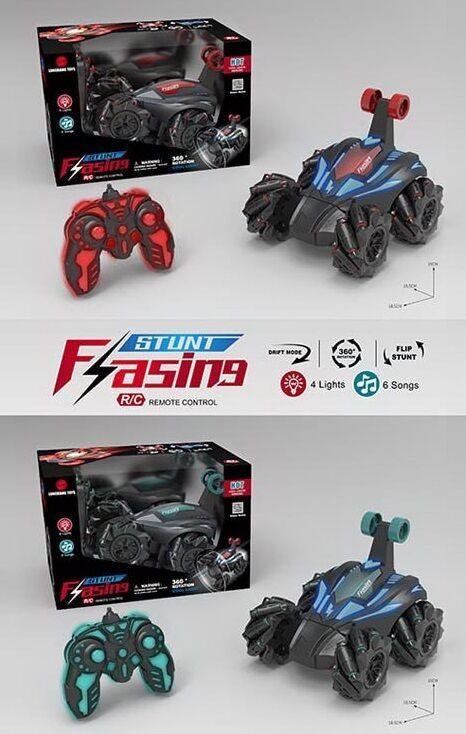 9029 Q Машина на радіокеруванні перевертень, підсвітка, музика, акумулятор 3.7 V