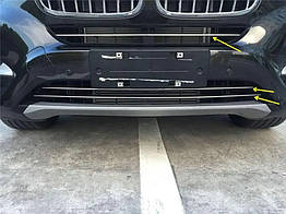 Комплект накладок на решітку бампера Libao для BMW X6 F-16 (2014-2019) Пластик