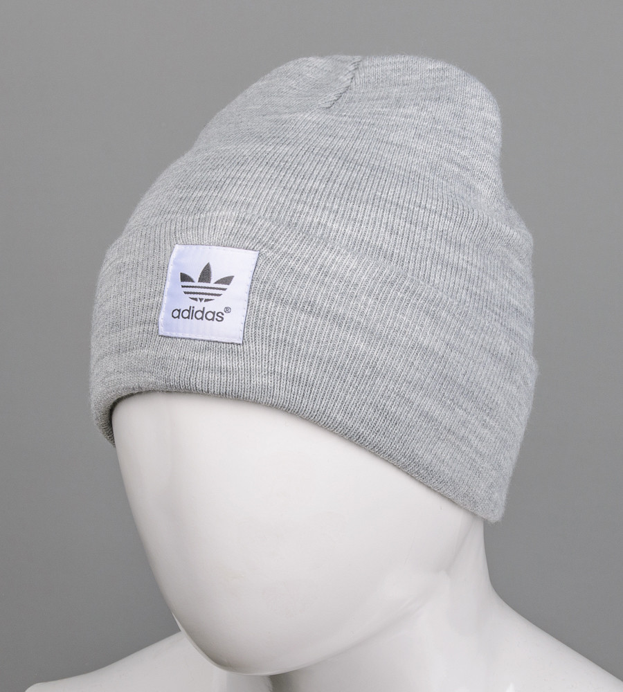Шапка молодіжна "Ріжки" Adidas (m20), Св.Сірий Меланж
