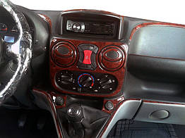 Накладки на панель Дерево для Fiat Doblo I 2001-2005 рр. Пластик
