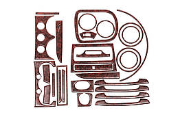 Накладки в салон Темне дерево для Chevrolet Aveo T200 2002-2008 рр. Пластик