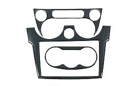 Накладки на панель V2 Карбон для Daewoo Matiz (2005-2008) Поліуретан