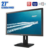 Монитор Acer B276HUL/ 27"(2560x1440) IPS/HDMI,DP,USB Type-C, USB 3.0, Audio/VESA 100x100/колонки 2x 2W