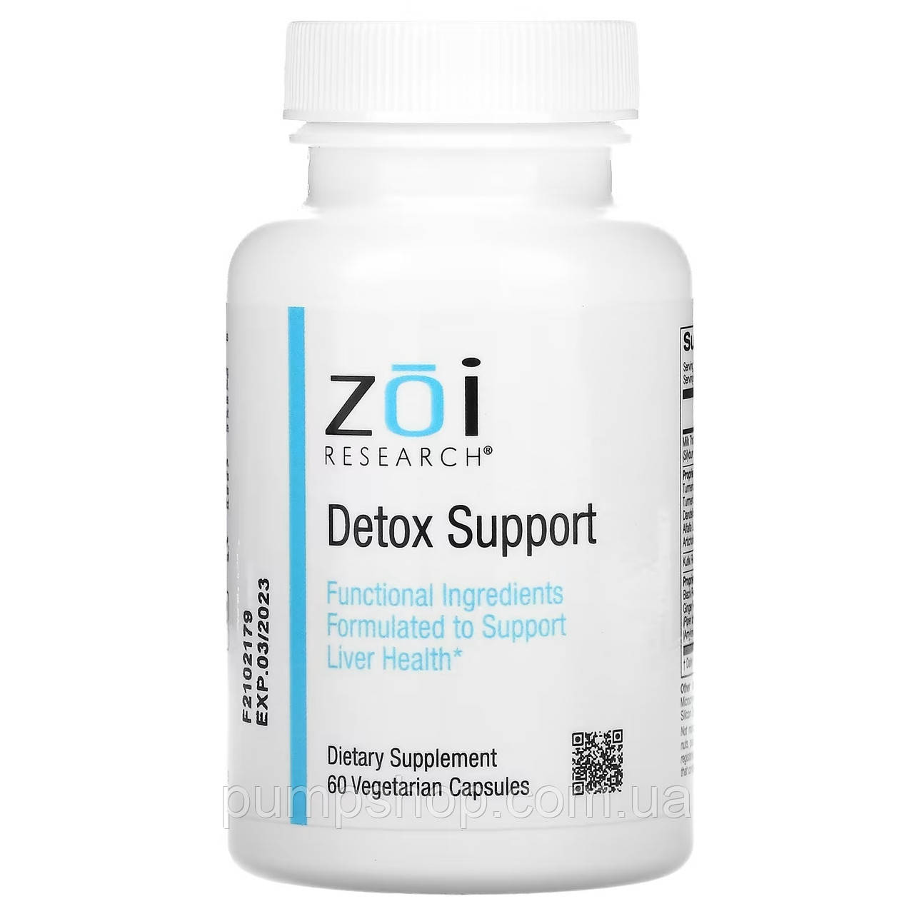 Комплекс для очищення печінки ZOI Research Detox Support 60 капс.