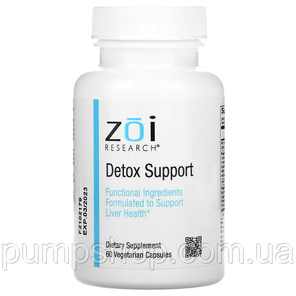 Комплекс для очищення печінки ZOI Research Detox Support 60 капс., фото 2