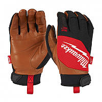 Перчатки Milwaukee с кожаными вставками, 10 / XL (4932471914)