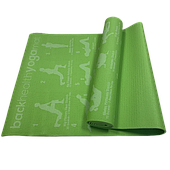 Фітнес-килимок Yoga Mat PVC 1,73мх0,61мх6 мм для фітнесу, йоги, тренувань (MS1845)