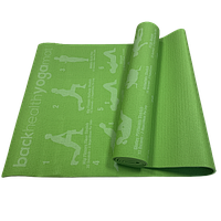 Фитнес-коврик Yoga Mat PVC 1,73мx0,61мx6мм для фитнеса, йоги, тренировок (MS1845)
