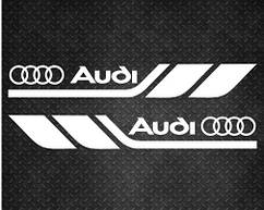 Набір вінілових наклейок на авто - Audi розмір 50 см (2 шт.)