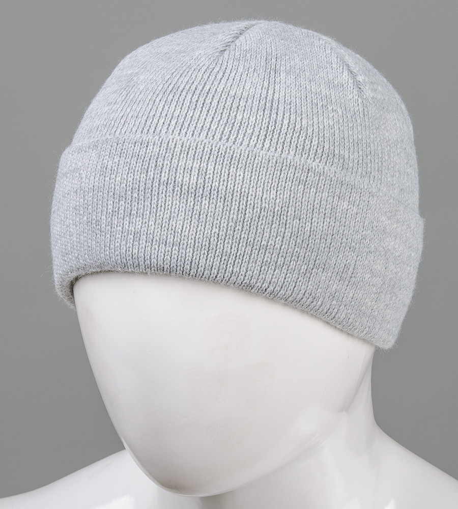 Шапка чоловіча з відворотом (TheDed), Св.Сірий, фото 1