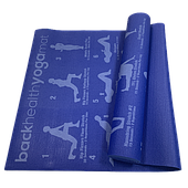 Фітнес-килимок Yoga Mat PVC 1,73мх0,61мх6 мм для фітнесу, йоги, тренувань (MS1845)