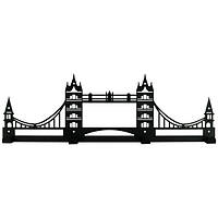 Вешалка настенная Glozis Tower Bridge H-069 50см х 16см (H-069) z11-2024