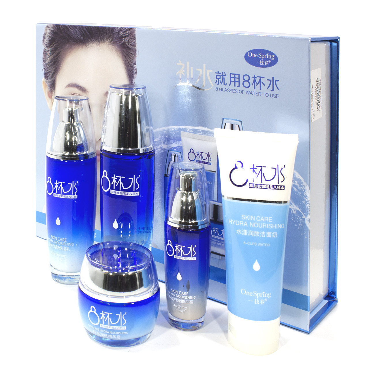 Набор по уходу за лицом One Spring Skin Care Hydra Nourishing 8 Cups W