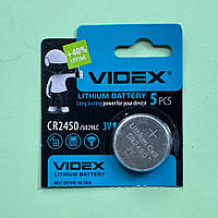 Батарейка літієва VIDEX CR 2450 Lithium 3V