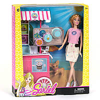 Кукла Sariel "Магазин на колесах" (аксессуары, питомец, набор продуктов, подарочная коробка) 7732 С2